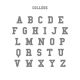 Customized college font
