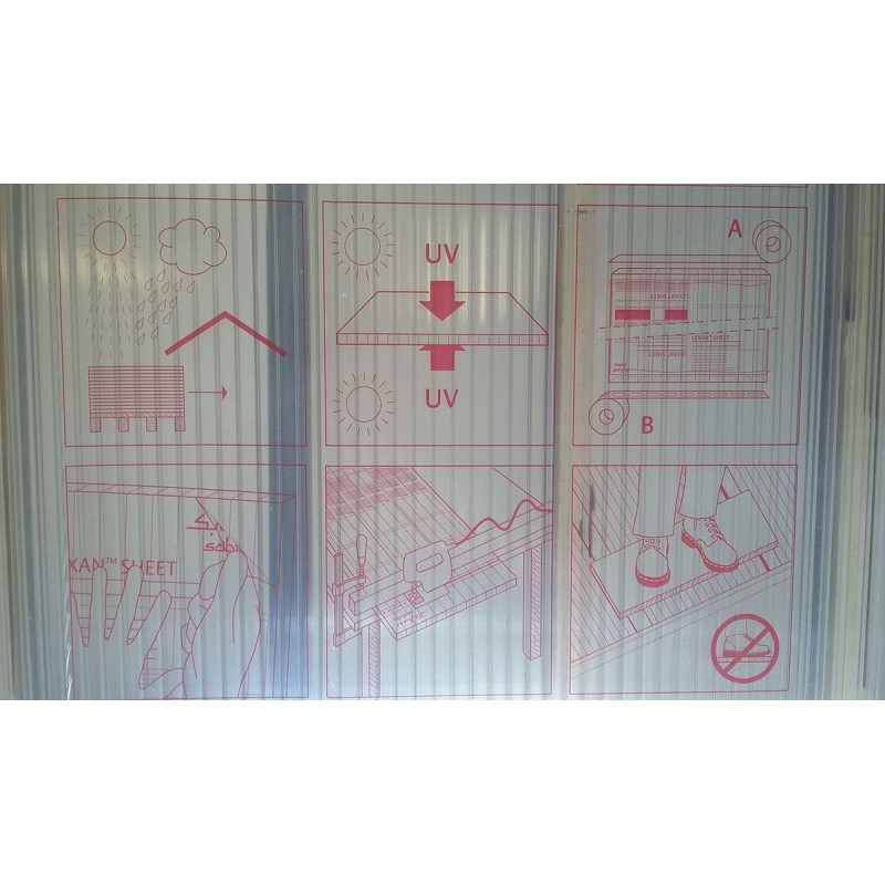 Colorless Alveolar Polycarbonate 10 mm