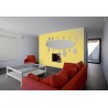 Miroir Design Ovale  3 mm dans un salon moderne