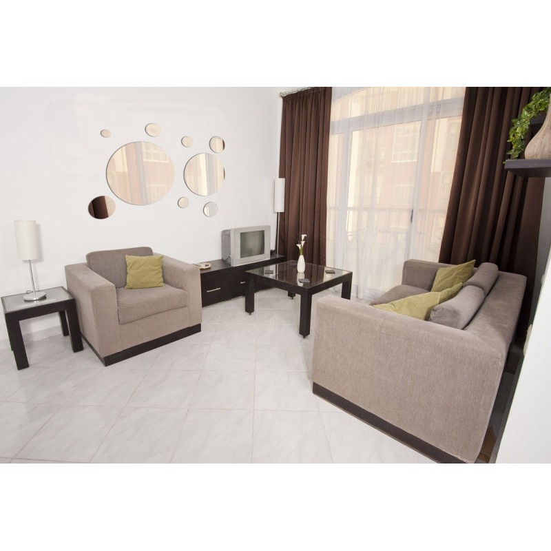 Miroir moderne Acrylique Rond  Intérieur contemporain