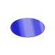 Miroir acrylique Ovale Bleu 3 mm