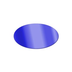 Blue Oval Acrylic mirror