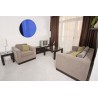 Miroir acrylique Rond Bleu 3 mm
