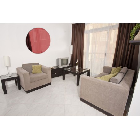 Miroir acrylique Rond Rouge 3 mm