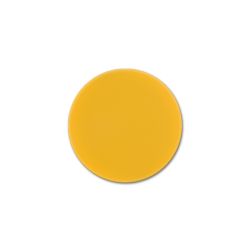 Round Cast PMMA Yellow 3 mm