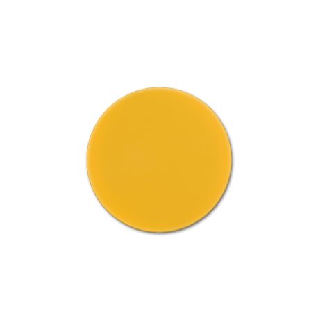 Round Cast PMMA Yellow 3 mm