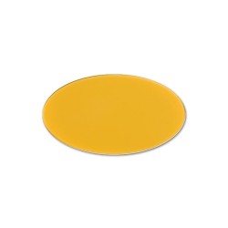 PMMA Coulé Ovale Jaune 3 mm