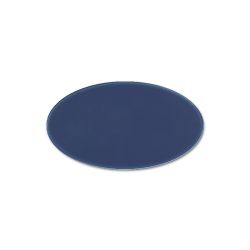 PMMA Coulé Ovale Bleu 3 mm