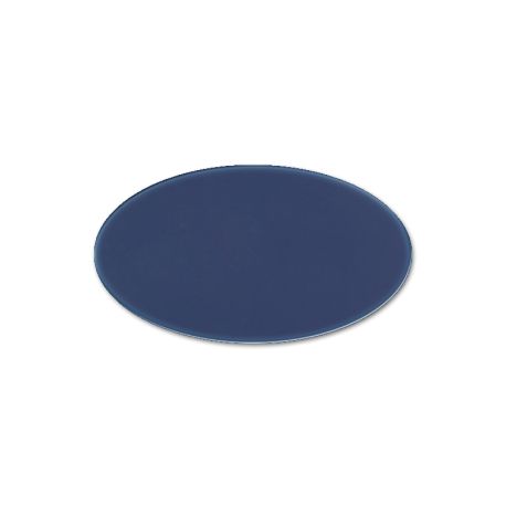 Oval Cast PMMA Blue 3 mm