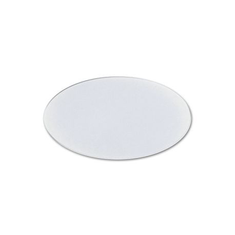 Oval Cast PMMA White 3 mm