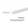 Bâton PMMA Incolore Diam. 10mm