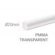 Bâton PMMA Incolore Diam. 20mm