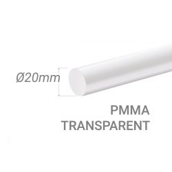 Colorless Acrylic Stick Diam.20mm