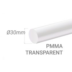 Colorless Acrylic Stick Diam.30mm