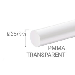 Colorless Acrylic Stick Diam.35mm