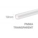 Tube PMMA Incolore 18x3mm