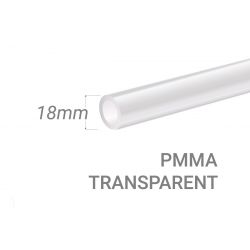 Clear PMMA Tube 18x3mm