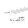 Clear PMMA Tube 18x3mm