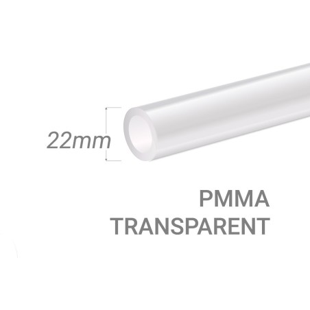 Clear PMMA Tube 15x3mm
