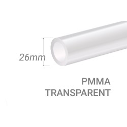 Clear PMMA Tube 15x3mm