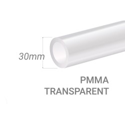 Clear PMMA Tube 15x3mm