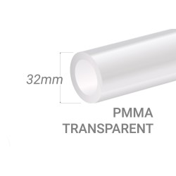 Clear PMMA Tube 15x3mm