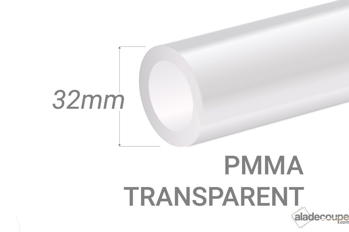 EsportsMJJ 1,27 cm Od X 1,1 cm Id Acrylique Tube Rond 30 cm Longueur Transparent Plexiglass Acrylique Tube 
