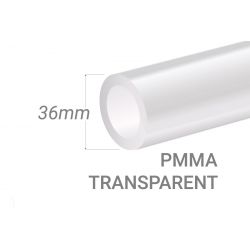 Clear PMMA Tube 36x3mm