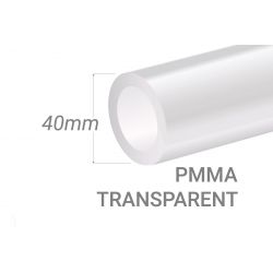 Clear PMMA Tube 40x3mm