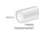 Tube PMMA Incolore 40x5mm