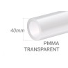 Clear PMMA Tube 40x5mm