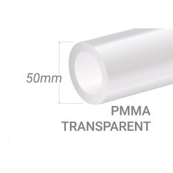 Clear PMMA Tube 50x5mm