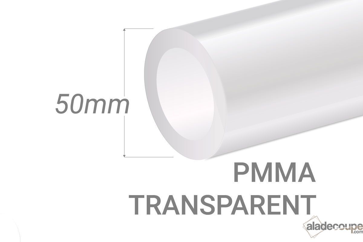 Tube PMMA Incolore 50x5mm
