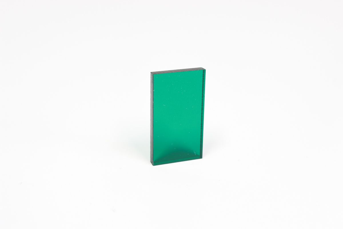 Plaque en plexiglas acrylique en couleur verte translucide pour l'affichage