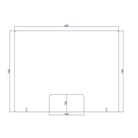 Vitre de protection anti covid avec passe document