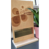 Trophée réalisé dans notre atelier avec du contreplaqué